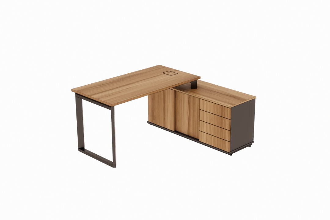 Mesa de escritório gerente com armário Level